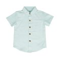 thumbnail image 2 of Chemisier et Chemise à Manches Courtes Col Rabattu, Chemises pour Enfants Manches Courtes Graphique Chemise Fine Unie Décontractée pour Garçon de 3-11 Ans Chemise à Manches Courtes pour Enfants, 2 of 3