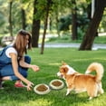 thumbnail image 5 of Foldable Travel Bowls 2 In 1 Silicone Food And Water Feeder With Zipper For Outdoor Hiking Camping, 5 of 5