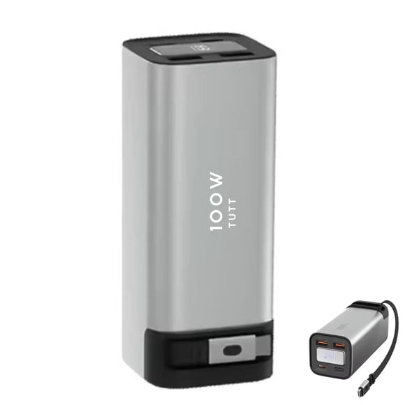 TUTT Moniteur, Banque d'Alimentation pour Portable 100 W 20 000 mAh Câble Rétractable Écran LCD L1