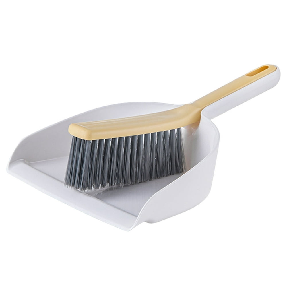 HLONK Small Dust Pan and Brush Broom  Dust Pan and Brush Set  Small Dustpan and Brush Set  Handheld Broom and Dustpan Set  Dustpan with Brush  Dustpan and Brush Set Cleaning Tools for Fam