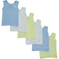 thumbnail image 1 of Bambini Boy's Six Pack Pastel Tank Top Small, 1 of 2