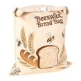 thumbnail image 2 of Beeswax Bread Bags For Homemade Bread Reusable Beeswax Bags For Cotton Waxed Bag With Zipper Keeps Fresh Longer Storage Bag, 2 of 9