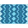 thumbnail image 1 of Ahgly Company Tapis Rectangulaire Lavable en Machine Intérieur Transitionnel Bleu, 7 Pieds x 9 Pieds, 1 of 7