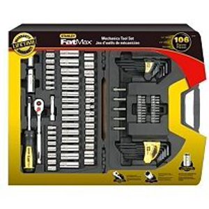 Stanley FatMax Ensemble d'outils de mécanique - 106 pc