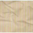 thumbnail image 3 of oneOone Organic Cotton Poplin Twill Fabric Multicolor Stripe Printed Fabric 1 Yard 42 Inch Wide, 3 of 3