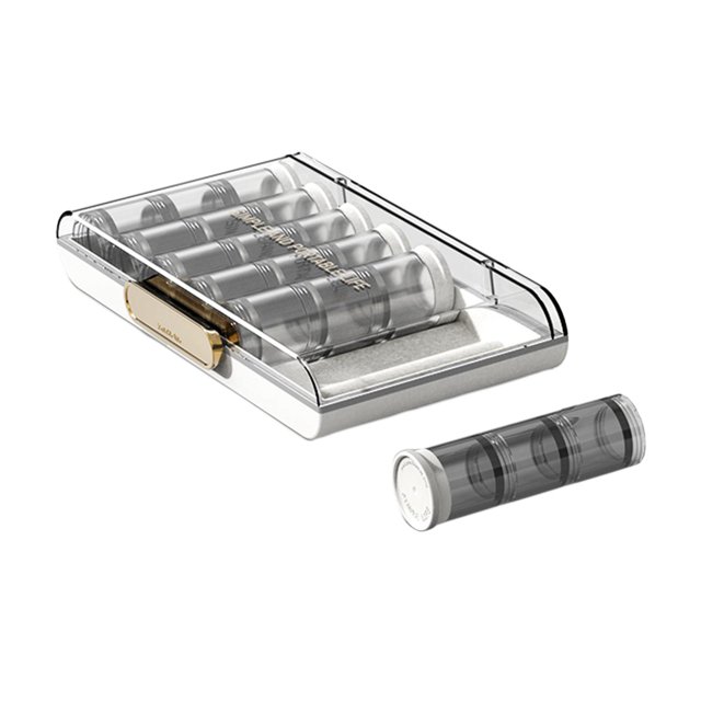 Weekly Pill Organizer Large Compartments Pill Container Removable Dividers Pill White