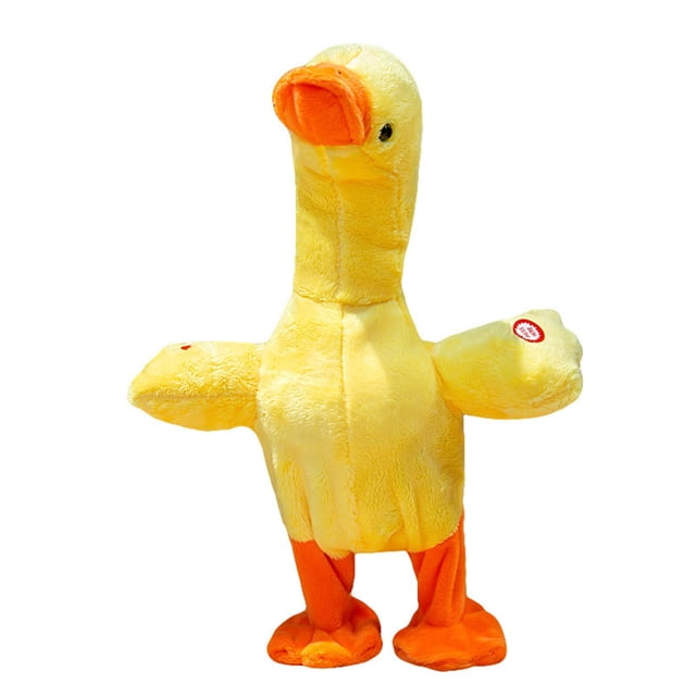 Toy Talking Duck Toy Cute Imitating Sound Singing Walking Educational Plush Doll for Children Friend