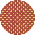 thumbnail image 1 of Ahgly Company Tapis d'Intérieur Ronds Transitionnels Orange Lavables à la Machine, 3 Pieds Rond, 1 of 7