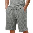 thumbnail image 1 of hotojiny Mens Athletic Shorts with Pockets Solid Drawstring Wide Leg Textured Short Pants Casual Breathable Golf Workout Beach Shorts, 1 of 6