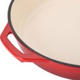 thumbnail image 3 of Hamilton Beach 12 Inch Non Stick Cast Iron Fry Pan, Red, 3 of 4
