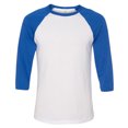 thumbnail image 1 of Bella + Canvas Unisex 3/4-Sleeve Baseball T-Shirt, 1 of 1