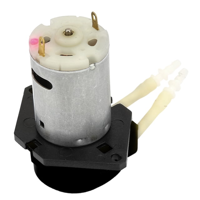 Peristaltic D-2 2x4mm DC 24V DIY Peristaltic Liquid Pump Dosing Pump for Laboratory AnalyticBlack