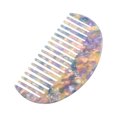 thumbnail image 1 of Unique Bargains 1 Pcs Peigne à Dents Larges Demi-Rond pour Femmes Cheveux Bouclés Épais Ondulés Raides Violet, 1 of 6