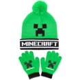 thumbnail image 1 of Minecraft Boys Black Beanie Hat, 1 of 6
