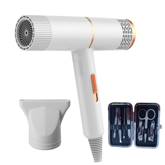 AMERTEERHigh-Power Electric Hair Dryer - 2000W Salon Grade Blow Dryer with Overheating Protection 3 Wind Speeds and Infinitely Variable Temperature Control Available in Black