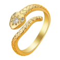 thumbnail image 1 of kurtrusly Rock Fashion Scene Adjustable Snake Shape Ring Premium Shine And Bright Colour Fashion Snake Ring, 1 of 6