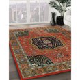 thumbnail image 2 of Ahgly Tapis d'Intérieur Carré Traditionnel Persan Marron, 6 Pieds Carré, 2 of 6