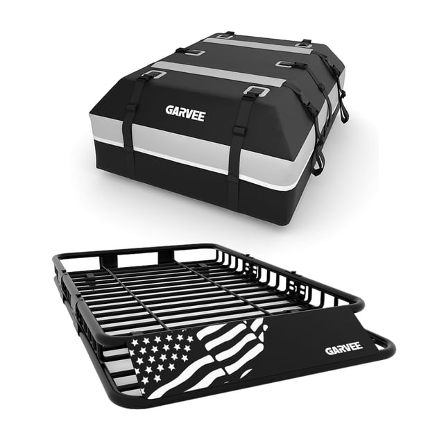 EDTara Universal Roof Rack Carrier Basket, 200 lb Capacity Rooftop Cargo Rack, Heavy-Duty Car-Top Luggage Holder for SUVs, Trucks & Vehicles