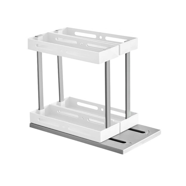 Lksixu Rangement Multifonctionnel Grande Capacité Évier Rotatif Tridimensionnel Réfrigérateur Rangement, Deux Colonnes Horizontales et Deux Colonnes, le Rangement n'Est Plus Plat, Bacs de Rangement Organisateurs et Rangement