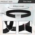 thumbnail image 1 of 1 Ensemble Design Simple Ceinture Élastique pour Enfants Garçons Boucle Réglable Ceinture Extensible Réutilisable Lavable Accessoires de Vêtements Jeans Rose Rouge, 1 of 1