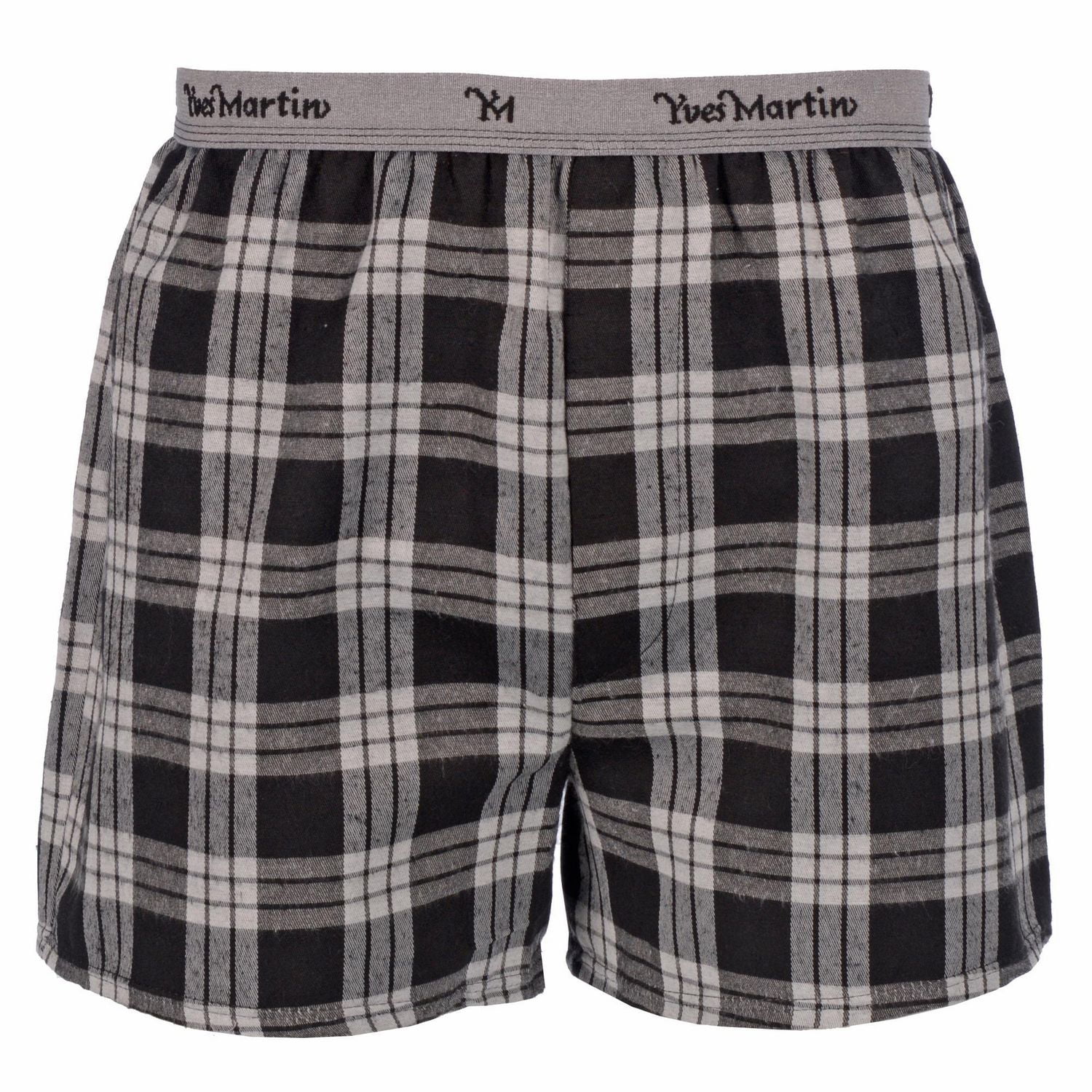 Yves Martin Men's Flannel Sleep Shorts