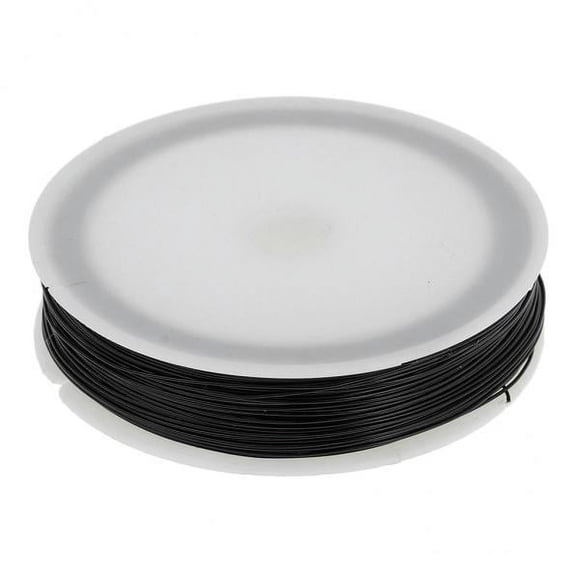 Bunblic 2 Packs of 40 Meters of Iron Wire, Fine Iron Cord for Crafts And Decoration, Dark , 4 Pcs