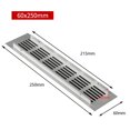thumbnail image 1 of Bgsha 60mm Aluminium Rectangular Cabinet Wardrobe Air Vent Grille Ventilation-Cover, 1 of 3