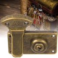 thumbnail image 1 of Wooden Box Hasp Buckle, Furniture Accessories 2Pcs Durable Retro Design Fastener, Easy Install for Antique Wooden Boxes Gift Boxes Tool Boxes Jewelry Boxes, 1 of 8