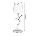 thumbnail image 1 of Rose Red Wine Cup High End Glass Wine Cup Tall Cup, 1 of 2