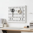 thumbnail image 3 of No Punch Pegboard Wall Mount Storage Rack, Kitchen Drain Basket Organizer, Multi Functional Shelf with Hooks, Space Saving for Bathroom Garage, 3 of 6