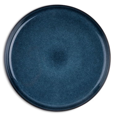 Thyme & Table Assiette ronde en grès Bleu Atlantique