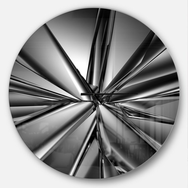 Designart « Cristal Futuriste » Horloge Murale Moderne