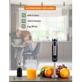 thumbnail image 2 of COMMERCIAL CHEF Immersion Blender, Multi-Purpose Immersion Hand Blender with Stainless Steel Blade, Handheld Mixer with 8 Variable Speed Options, 2 of 7