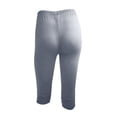thumbnail image 3 of Cinvoph Womens Capris Ruffle Yoga Pants Tummy Control Workout Running Joggers Leggings, 3 of 4