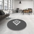 thumbnail image 4 of Ahgly Tapis d'Intérieur Lavable en Machine Carré Transitionnel Gris Canon, 6 Pieds Carré, 4 of 7