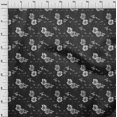 thumbnail image 4 of oneOone Tissu Polyester Spandex Gris Floral Rétro Matériel de Robe Tissu Imprimé Tissu au Mètre 56 Pouces de Large, 4 of 5