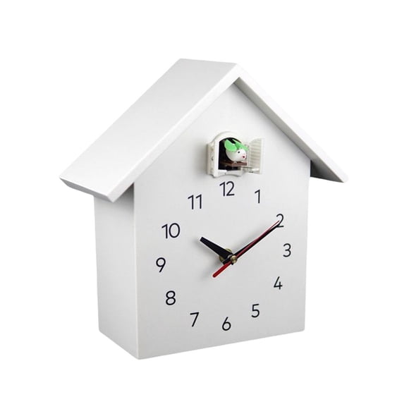 The Cuckoo Clock Is Beautifully Decorated On The Outside Red