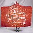 thumbnail image 3 of Agiferg Winter Christmas Pattern Wear Cap Home Blanket Children's Blanket Hooded Shawl, 3 of 3
