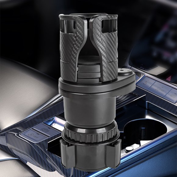Yhmxh Car Accessoires Accessoires de Moto Gobelet d'Eau Monté sur Voiture, Console Centrale de Voiture Multifonctionnelle Rotative, Boisson, Divisée en Deux, Support de Rangement à Double Couche Porte-Gobelet pour Voitures