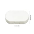 thumbnail image 3 of Clearance! Gspmoly Vitamin Organiser Compact and Portable Three Compartments Vitamin Box Morning Noon and Night Divided Vitamin Storage Box Transparent Clearance, 3 of 6