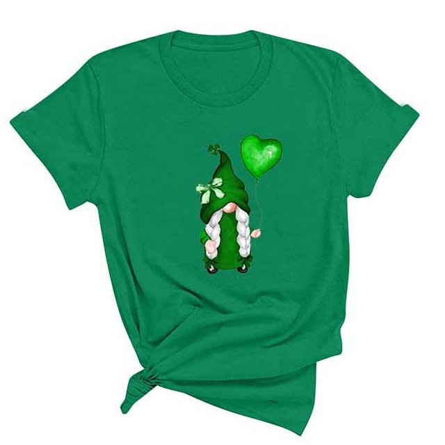 T-Shirt de la Saint-Patrick pour Femmes, Mode, Imprimé de la Saint-Patrick, Col Rond, Manches Courtes, T-Shirt Décontracté, Haut, T-Shirts de la Saint-Patrick pour Femmes