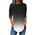 thumbnail image 2 of Birdeem Blouse Mode Femme Manches 3/4 Col Rond Ample, 2 of 10