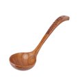 thumbnail image 1 of Wooden Spoon, Glossy Edges Easy To  Non Stick Pan Long Handle Spoon  For Food Stirring Type 2, 1 of 8
