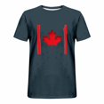 thumbnail image 3 of Pisexur T Shirts for Man , Hommes Imprimé Col Rond Mode Décontractée Manches Courtes Blouses Col Rond Chemises Marine,4TG Chemises de Golf Hommes & Chemises Hommes, 3 of 4