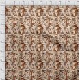 thumbnail image 4 of oneOone Silk Tabby Light Brown Fabric Abstract Sewing Material Print Fabric By The Yard 42 Inch Wide, 4 of 4