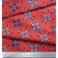 thumbnail image 3 of Soimoi Modal Satin Fabric Tiles Moroccan Printed Craft Fabric by The Yard 42 Inch Wide, 3 of 3