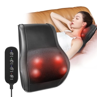 Ikristin Masseur Shiatsu pour le Dos avec Chaleur, Tissus Profonds pour le Cou, les Épaules et le Dos, 3 Modes de Masseur et 2 Niveaux de Chauffage, Massage 3D à Pétrir pour la Détente du Corps, Cadeaux de Massage pour Maman, Papa, Femmes