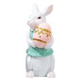 thumbnail image 1 of Binwennn Colorful Ornament Set Glass Christmas Ornament Stork Ornament 14 Inch Factory Country Rabbit Shelf Sitting Colorful Easter Stuffed Bunny With Carrot, 1 of 4