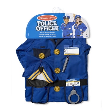 Melissa & Doug Ensemble d’habillage de costume de jeu de rôle d’officier de police (8 pièces)