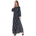 thumbnail image 3 of Phagun Ensemble Kurti et Jupe Ethnique Indien en Coton pour Femmes Tenue de Fête Robe Imprimée Tenue Traditionnelle, 3 of 7